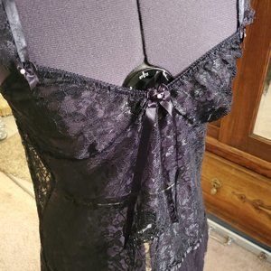 Malini Black Lace Nightie